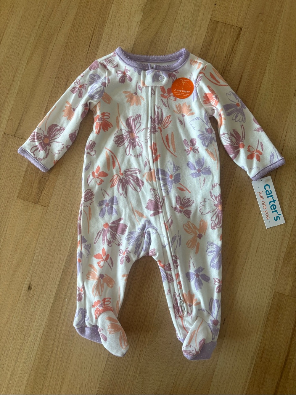 Carters Baby Floral Footie